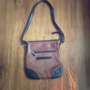 New york Genuine leather satchel bag